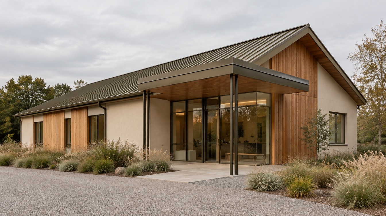 Northeast exterior view of the Aldergate Dental Studio concept